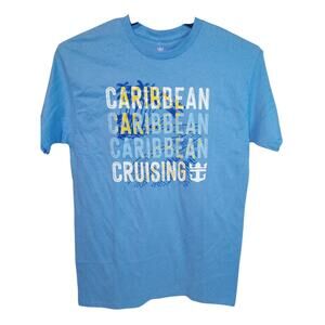 NWT Royal Caribbean Caribbean Cruising Graphic T Shirt Sz M